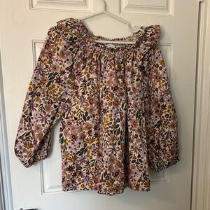 Floral 3/4 Length Blouse